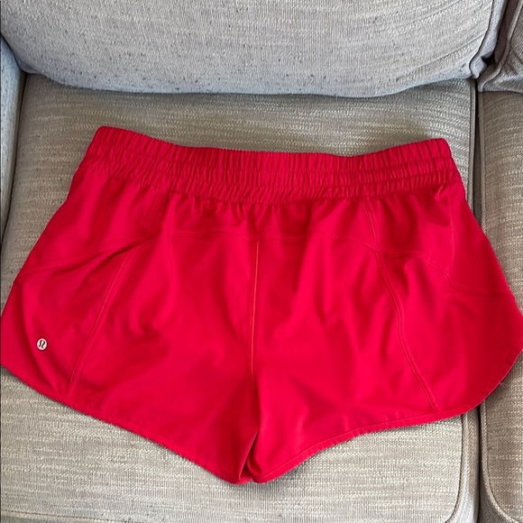 Lululemon Athletica Red Athletic Shorts Lightweight Breathable - Picture 2 of 6
